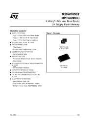 Datasheet M28W800 производства STMicroelectronics